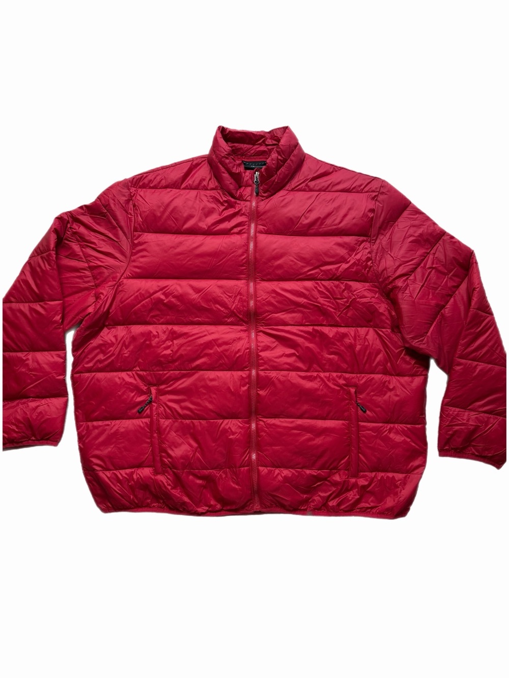 Swiss Tech Men’s Packable Puffer Red 3XL Quilted Gorpcore Fall Outdoor Jacket